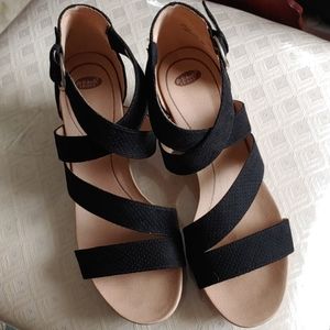 Dr. Scholl's Black Wedges Size 9 1/2